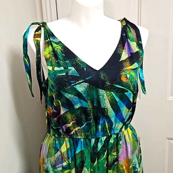 Soft Surroundings Tropical Maxi Dress Garden Girl - Picture 3 of 6